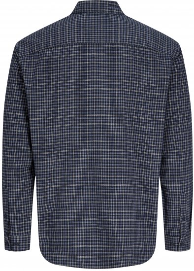 Jack & Jones Carter Check Shirt Navy Blazer - Skjortor - Stora skjortor - 2XL-8XL