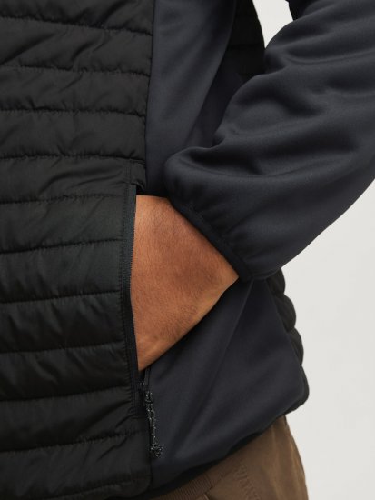 Jack & Jones MULTI QUILTED SET-IN Sleeves Jacket Black - Jackor - Stora jackor - 2XL-12XL