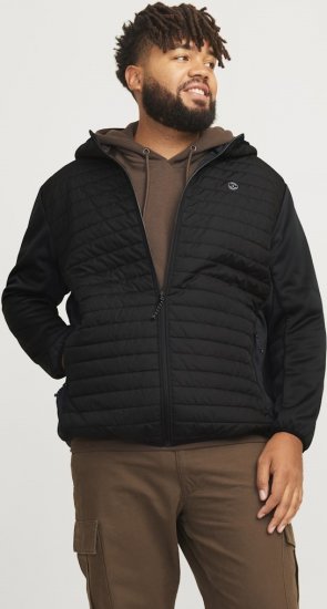 Jack & Jones MULTI QUILTED SET-IN Sleeves Jacket Black - Jackor - Stora jackor - 2XL-12XL