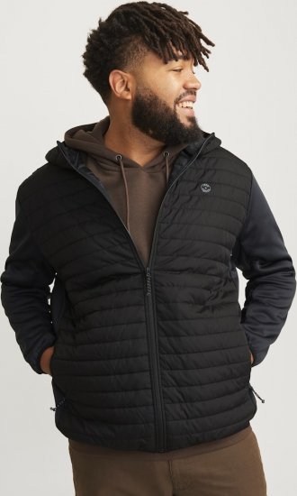 Jack & Jones MULTI QUILTED SET-IN Sleeves Jacket Black - Jackor - Stora jackor - 2XL-12XL