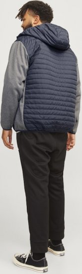 Jack & Jones MULTI QUILTED SET-IN Sleeves Jacket Grey Melange - Jackor - Stora jackor - 2XL-12XL