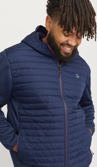 Jack & Jones MULTI QUILTED SET-IN Sleeves Jacket Navy Blazer - Jackor - Stora jackor - 2XL-12XL