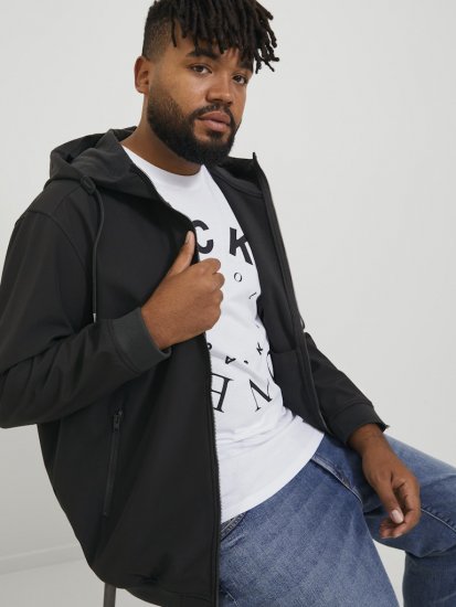 Jack & Jones BASIC Water-Resistant Softshell Jacket Black - Jackor - Stora jackor - 2XL-12XL