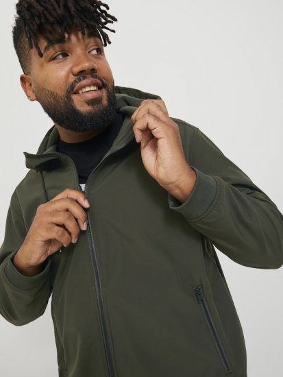 Jack & Jones BASIC Water-Resistant Softshell Jacket Green - Jackor - Stora jackor - 2XL-12XL