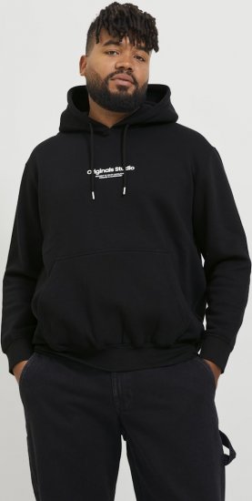 Jack & Jones ESTERBRO Hoodie Black - Tröjor & hoodies - Stora hoodies & tröjor - 2XL-14XL