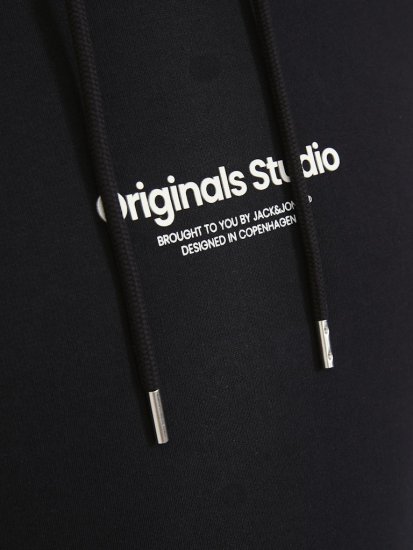 Jack & Jones ESTERBRO Hoodie Black - Tröjor & hoodies - Stora hoodies & tröjor - 2XL-14XL