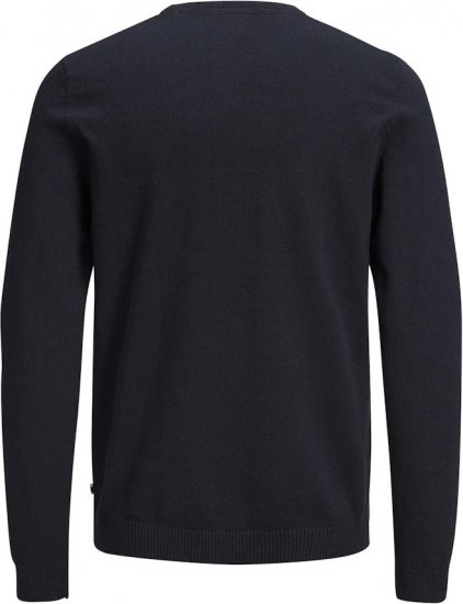 Jack & Jones BASIC Knitted Sweater Navy Blazer - Tröjor & hoodies - Stora hoodies & tröjor - 2XL-14XL