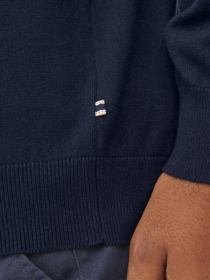 Jack & Jones BASIC Knitted Sweater Navy Blazer - Tröjor & hoodies - Stora hoodies & tröjor - 2XL-14XL