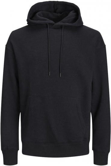 Jack & Jones BRADLEY Hoodie Black - Tröjor & hoodies - Stora hoodies & tröjor - 2XL-14XL
