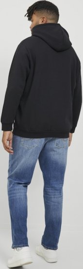 Jack & Jones BRADLEY Hoodie Black - Tröjor & hoodies - Stora hoodies & tröjor - 2XL-14XL