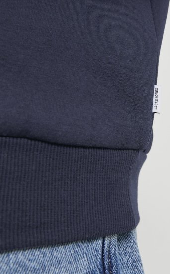 Jack & Jones BRADLEY Hoodie Navy Blazer - Tröjor & hoodies - Stora hoodies & tröjor - 2XL-14XL