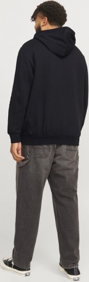 Jack & Jones CORP LOGO PLAY 5 Print Hoodie Black - Tröjor & hoodies - Stora hoodies & tröjor - 2XL-14XL