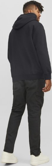 Jack & Jones STAR Hoodie Black - Tröjor & hoodies - Stora hoodies & tröjor - 2XL-14XL