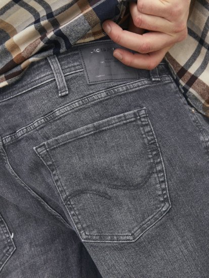 Jack & Jones MIKE ORIGINAL SQ 270 Jeans Black Denim - Jeans & byxor - Stora Jeans och Stora Byxor
