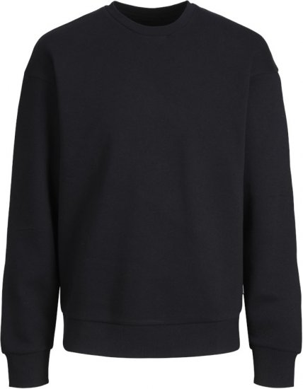 Jack & Jones BRADLEY Sweatshirt Black - Tröjor & hoodies - Stora hoodies & tröjor - 2XL-14XL