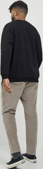 Jack & Jones BRADLEY Sweatshirt Black - Tröjor & hoodies - Stora hoodies & tröjor - 2XL-14XL