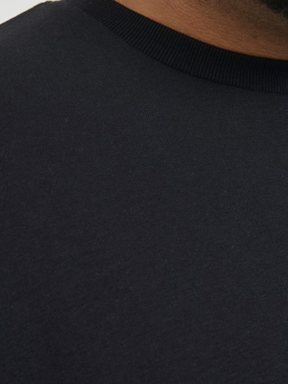 Jack & Jones BRADLEY Sweatshirt Black - Tröjor & hoodies - Stora hoodies & tröjor - 2XL-14XL