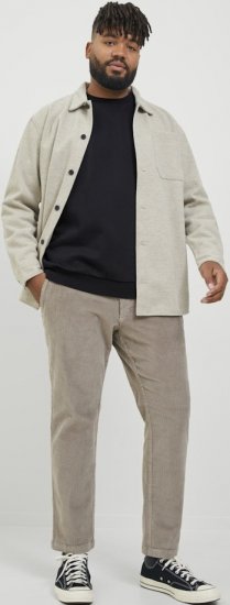 Jack & Jones BRADLEY Sweatshirt Black - Tröjor & hoodies - Stora hoodies & tröjor - 2XL-14XL