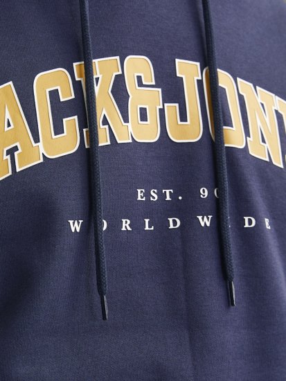 Jack & Jones CALEB Hoodie Navy Blazer - Tröjor & hoodies - Stora hoodies & tröjor - 2XL-14XL