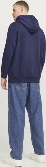Jack & Jones CALEB Hoodie Navy Blazer - Tröjor & hoodies - Stora hoodies & tröjor - 2XL-14XL