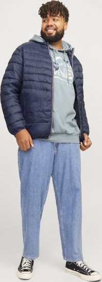 Jack & Jones SPRINT True Red Stitches Quilted Collar Jacket Navy Blazer - Jackor - Stora jackor - 2XL-12XL