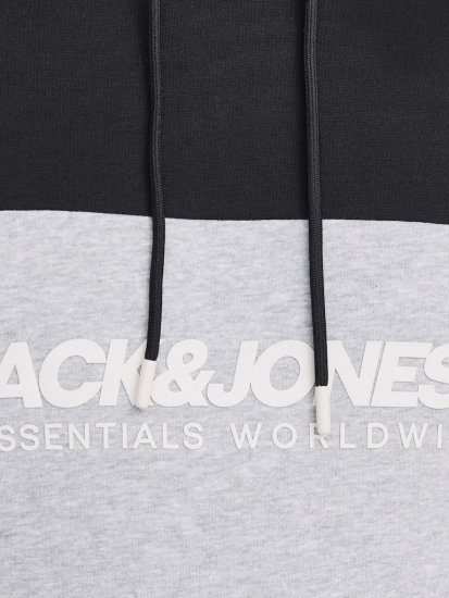 Jack & Jones LEGACY 2 Color Hoodie Black - Tröjor & hoodies - Stora hoodies & tröjor - 2XL-14XL