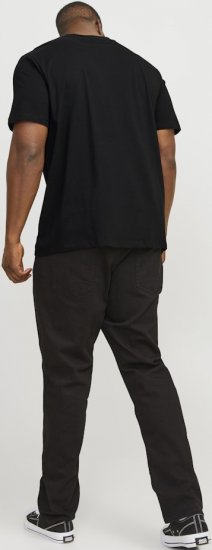 Jack & Jones BRADLEY T-Shirt Black - T-shirts - Stora T-shirts - 2XL-14XL