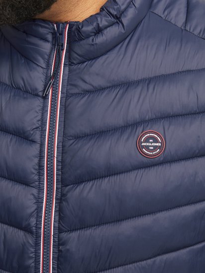 Jack & Jones SPRINT True Red Stitches BODYWARMER Navy Blazer - Jackor - Stora jackor - 2XL-12XL