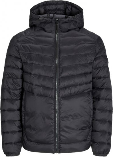 Jack & Jones SPRINT Quilted Hooded Jacket Black - Jackor - Stora jackor - 2XL-12XL