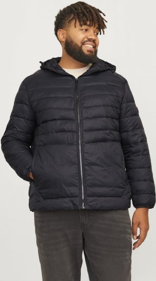 Jack & Jones SPRINT Quilted Hooded Jacket Black - Jackor - Stora jackor - 2XL-12XL