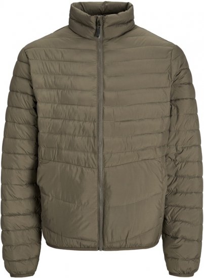 Jack & Jones STATE Puffer Jacket With Collar Brown - Jackor - Stora jackor - 2XL-12XL