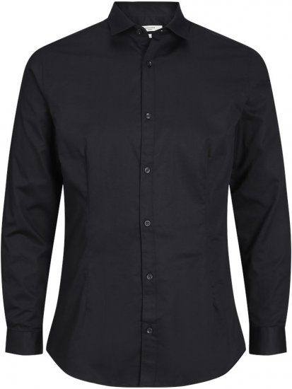 Jack & Jones ARMA LS Shirt Black - Skjortor - Stora skjortor - 2XL-8XL