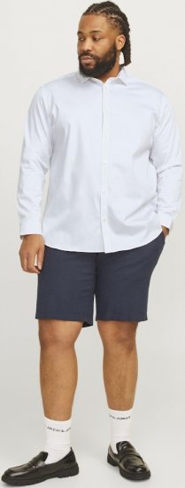 Jack & Jones ARMA LS Shirt White - Skjortor - Stora skjortor - 2XL-8XL