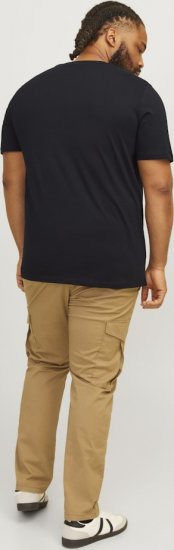 Jack & Jones CORP Logo Play 5 T-Shirt Black - T-shirts - Stora T-shirts - 2XL-14XL