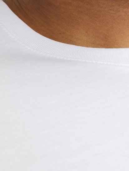 Jack & Jones CORP Logo Play 5 T-Shirt White - T-shirts - Stora T-shirts - 2XL-14XL