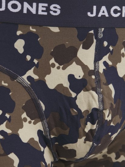 Jack & Jones JACCAMOFLAGE Trunks 3-Pack Navy Blazer - Underkläder & badkläder - Stora underkläder för män