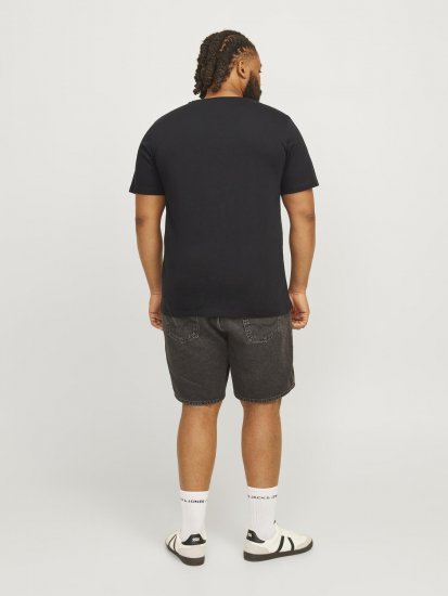 Jack & Jones JJSKULL ROCK T-Shirt Black - T-shirts - Stora T-shirts - 2XL-14XL