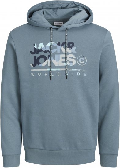 Jack & Jones JJLUKE Hoodie Goblin Blue - Tröjor & hoodies - Stora hoodies & tröjor - 2XL-14XL