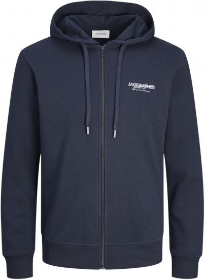 Jack & Jones ALVIS Hoodie Navy Blazer - Tröjor & hoodies - Stora hoodies & tröjor - 2XL-14XL