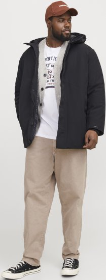 Jack & Jones KEEN Windproof Parka Black - Jackor - Stora jackor - 2XL-12XL