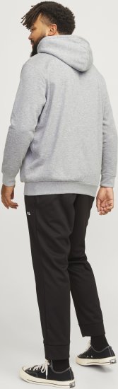 Jack & Jones JCOOUTDOOR Hoodie Light Grey - Tröjor & hoodies - Stora hoodies & tröjor - 2XL-14XL