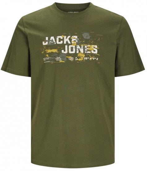 Jack & Jones JCOOUTDOOR LOGO T-Shirt Cypress - T-shirts - Stora T-shirts - 2XL-14XL