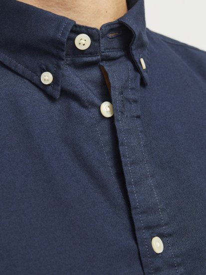 Jack & Jones Brook Oxford Long Sleeve Shirt Navy Blazer - Skjortor - Stora skjortor - 2XL-8XL