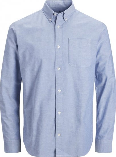 Jack & Jones Brook Oxford Long Sleeve Shirt Cashmere Blue - Skjortor - Stora skjortor - 2XL-8XL