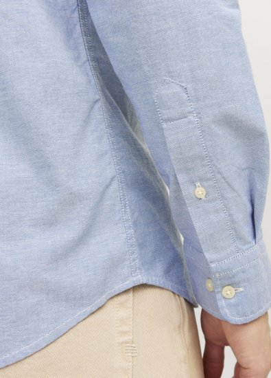 Jack & Jones Brook Oxford Long Sleeve Shirt Cashmere Blue - Skjortor - Stora skjortor - 2XL-8XL