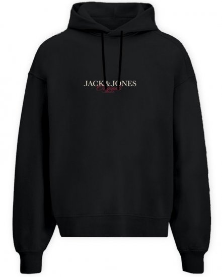 Jack & Jones Billyburg Sweatshirt Black - Tröjor & hoodies - Stora hoodies & tröjor - 2XL-14XL