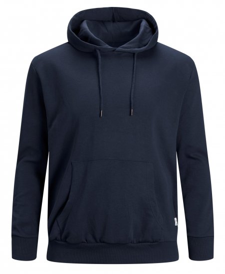 Jack & Jones Basic Sweat Hood Navy Blazer - Tröjor & hoodies - Stora hoodies & tröjor - 2XL-14XL