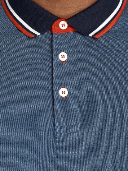 Jack & Jones Paulos Polo Denim Blue - Pikétröjor - Stora pikétröjor - 2XL-8XL