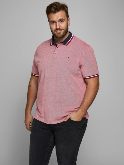 Jack & Jones Paulos Polo Rio Red - Pikétröjor - Stora pikétröjor - 2XL-8XL