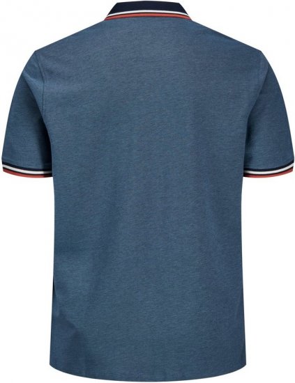 Jack & Jones PAULOS Short Sleeve Polo Denim Blue/PS - Pikétröjor - Stora pikétröjor - 2XL-8XL